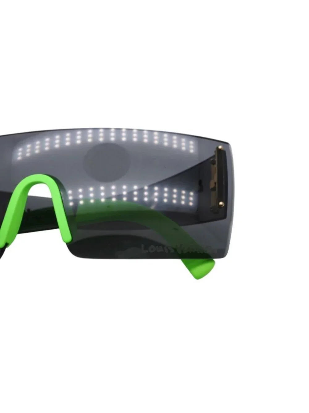 Louis Vuitton LV Graffiti Mask Sunglasses Black Green Stephen Sprouse Eyewear